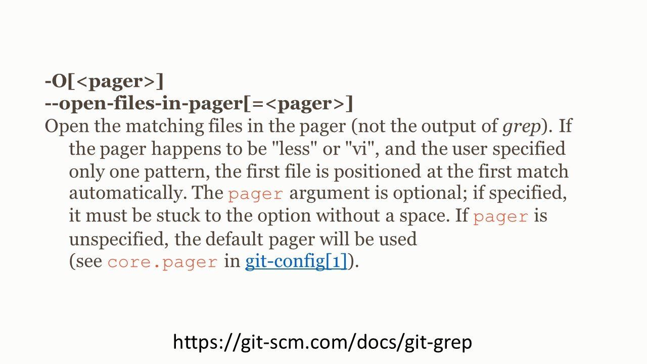 Open files in pager